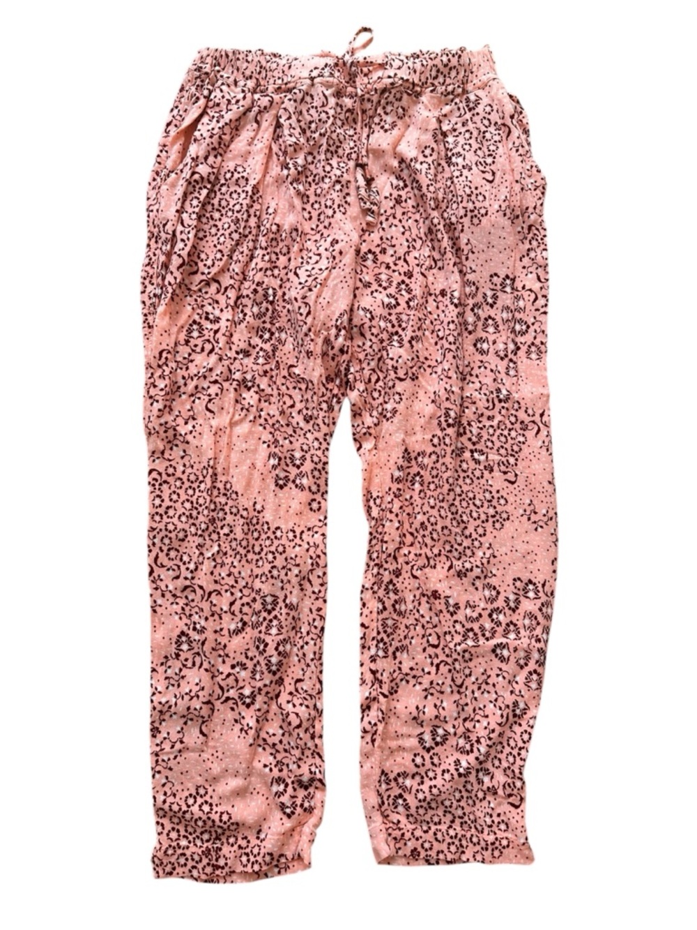Poupette St. Barth Pink Leopard-Print Summer Pants